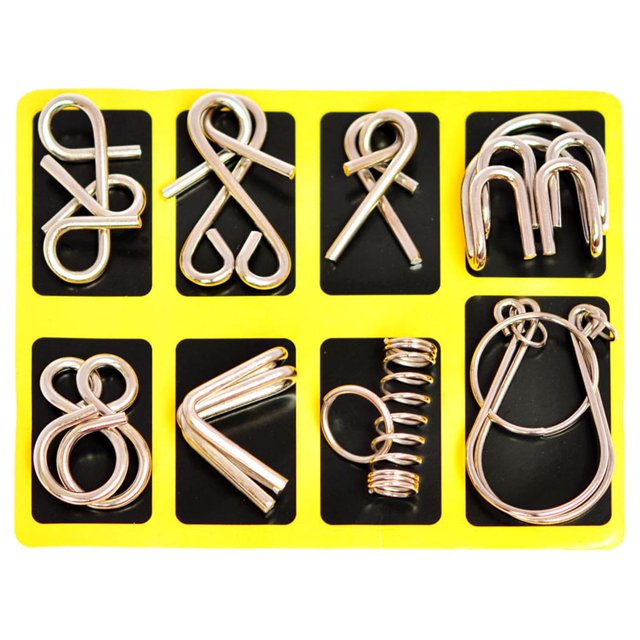 Brain Teaser Magic Educational Intellectual IQ Test Chinese Rings Metal Puzzles Brain Puzzles