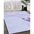 thumbnail image 3 of Ahgly Company Tapis Rectangulaire Lavable en Machine Intérieur Transitionnel Lavande Bleu, 2 Pieds x 4 Pieds, 3 of 7