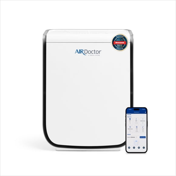 Airdoctor 2000i Smart Air Purifier for Small Rooms, Covers 305 Square Feet, 13.85x6.6x18.72 in., White, 1-Pack