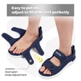 thumbnail image 2 of FitVille Men's Wide Arch Support Slipper Open Toe Sandals for Men Summer Diabetic Shoes for Men, 2 of 6