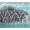 thumbnail image 4 of oneOone Viscose Chiffon Fabric Chevron Ikat Print Fabric BTY 42 Inch Wide, 4 of 4