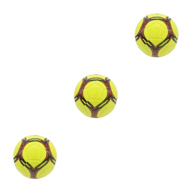 ZheElen Ballon de Soccer pour l'Entraînement - Résistant à l'Usure et Portable, Convient à Tous les Âges, Ballon Officiel le Plus Récent, Ballon de Soccer Soccer Jaune type 5, Ensemble de 3