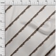 thumbnail image 3 of oneOone Cotton Flex Ivory Fabric Stripe Craft Projects Decor Fabric Printed By The Yard 40 Inch Wide, 3 of 5