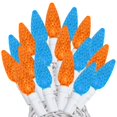 thumbnail image 1 of Novelty Lights 24FT 70 LED C6 Mardi Gras String Lights, Teal & Orange, 1 of 6