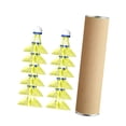 thumbnail image 4 of Lipstore Wind Resistant Badminton Shuttlecocks Professional for Gymnasium Accessories Yellow 12Pcs, 4 of 8