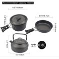 thumbnail image 4 of Portable Camping Cookware Set Nonstick Cooking Kit for Outdoor Camping Backpacking Hiking Picnic, 4 of 6