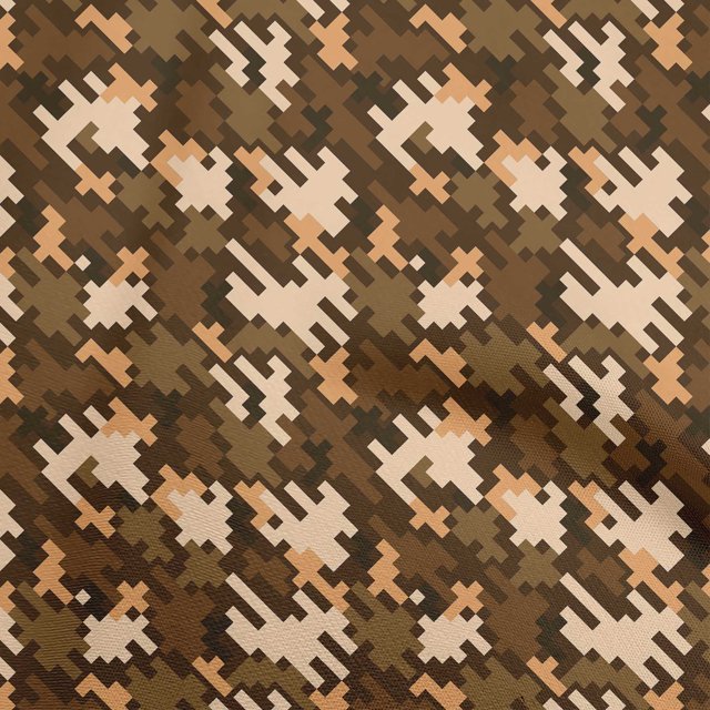 oneOone Rayon Brown Fabric Abstract Fabric For Sewing Printed Craft Fabric By The Yard 56 Inch Wide