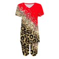 thumbnail image 3 of Ensembles Deux Pièces pour Femmes Été Mode Décontractée T-Shirt à Manches Courtes Col en V Ensemble Short Ensembles Deux Pièces pour Femmes Sorties en Liquidation, 3 of 3