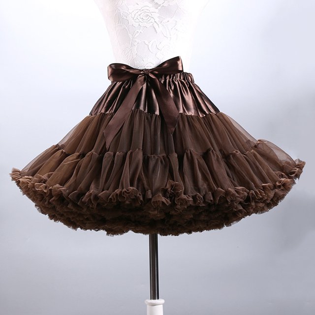 Mikilon Jupe Tutu de Danse de Fête pour Femmes Couleur Unie