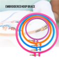 thumbnail image 2 of 4 Embroidery Hoops Plastic Multicolor Circle Cross cross stitch Stitch Hoop Ring for Embroidery and Cross Stitch, 2 of 8