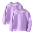 thumbnail image 1 of Timegard Chandails Molletonnés pour Tout-Petits Garçons Filles 2 Pcs Couleur Unie Coton Chandail Ample Confortable à Manches Longues, 1 of 2