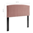 thumbnail image 2 of Modway Rebecca Performance Velvet Full/Queen Headboard, Dusty Rose, 2 of 2