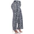 thumbnail image 3 of White Mark Pantalon Palazzo Imprimé pour Femmes, 3 of 5