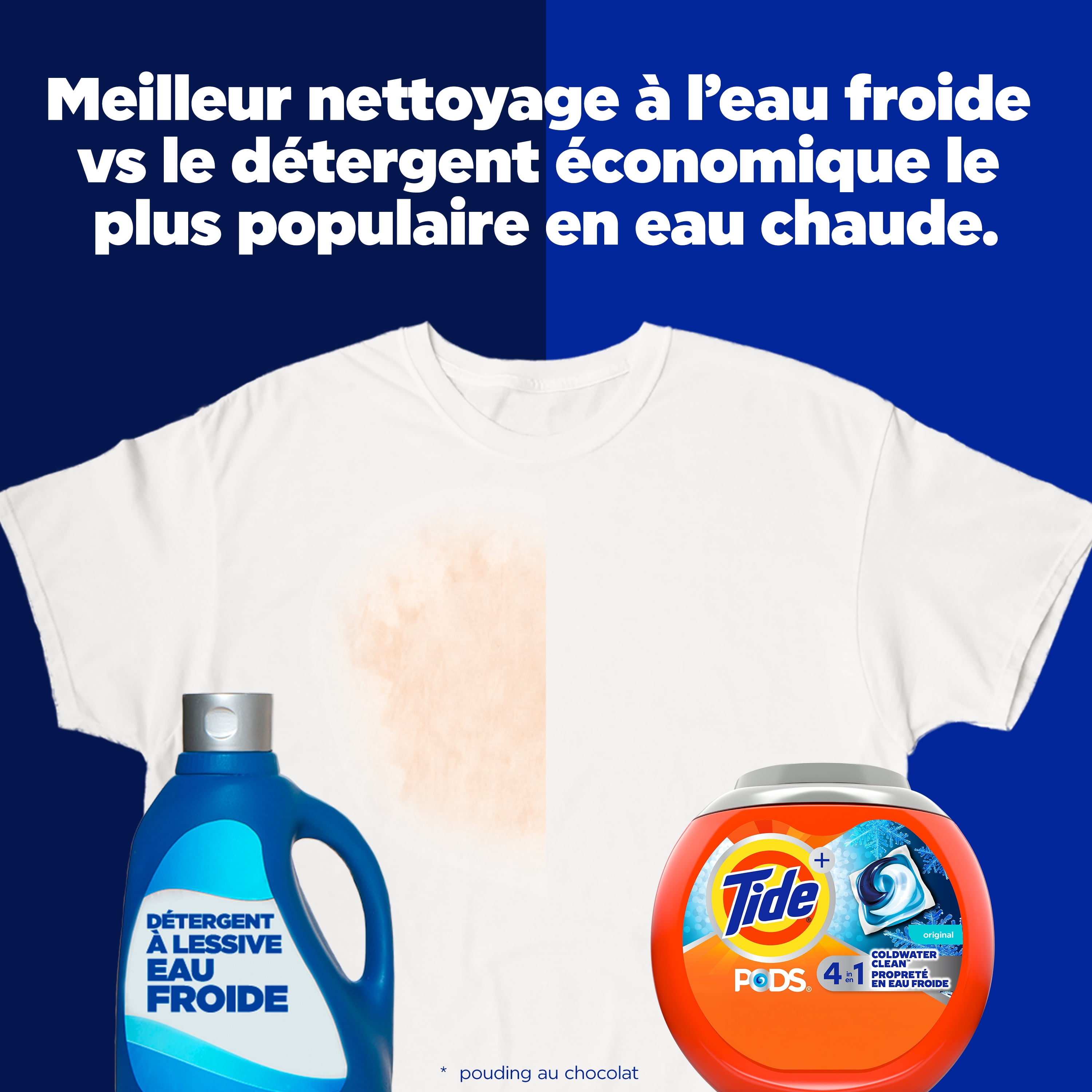 Capsules de détergent à lessive Tide PODS Eau froide, parfum Original, détergent 4 en 1, capsules pour la lessive formulées pour l’eau froide, 23 brassées