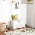 thumbnail image 2 of HOMCOM Coffre de Rangement pour Salon, Boîte en Bois, 31,5 Po L, Blanc, 2 of 10