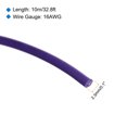 thumbnail image 2 of Uxcell 16AWG Stranded Wire Hookup 10M/33ft Purple, Electrical Wire UL1007 Spool, 2 of 6