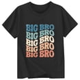 thumbnail image 4 of LUOGENLI T-Shirt pour Filles Mode Décontractée Lettre Col Rond Manches Courtes T-Shirt Haut4 Noir Maxi Tops Noir 10-11 Ans, 4 of 4