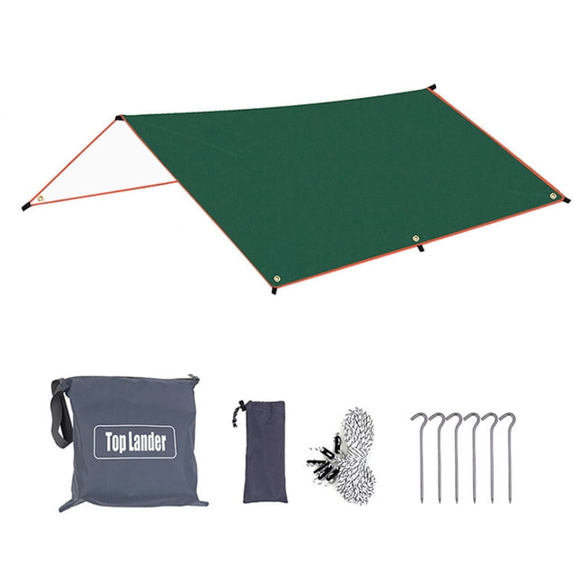 Bâche de Tente Imperméable, Pare-Soleil Imperméable et Résistant aux UV, Convient au camping, à la Randonnée avec Sac à Dos et aux Aventures en Plein Air