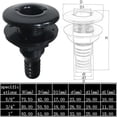 thumbnail image 2 of BTOER 2Pcs Thru Hull Fitting Marine Through Hull Connector Fitting for Boats Black, 2 of 5