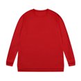 thumbnail image 1 of BADHUB Men's Long Sleeve Shirts Big & Tall Crew Neck Cotton Essential Pullover Athletic Performance Split Hem Sweatshirt Soft Causal Loose Top Spring Fall Deals L-5XL, 1 of 3
