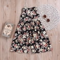 thumbnail image 4 of Mialoley Little Girls Summer Jumpsuit, Floral Round Neck Sleeveless Back Zip Jumpsuit, 4 of 8