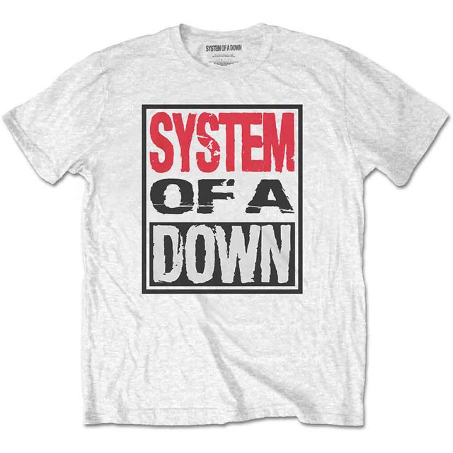 System Of A Down T-Shirt Unisexe Triple Empilage Boîte