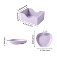 thumbnail image 3 of 10-Piece Cutlery Set with Food Tray, Snack Bowl, Storage Bottom, Space-Saving Stackable, Microwave Safe (<120℃), Easy to Clean, for Restaurants Food Shops Dining Halls, 3 of 6