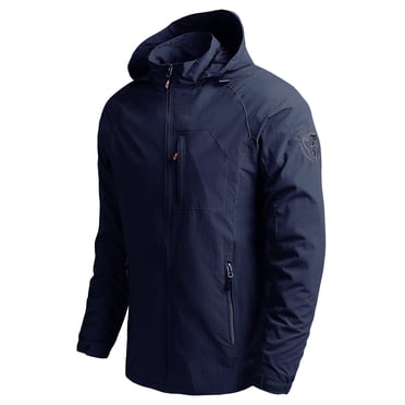 RKSTN Vestes pour Hommes Veste Mince Coupe-Vent de Sport Décontractée Veste à Capuche Automne et Hiver Veste à Manches Longues Manteaux