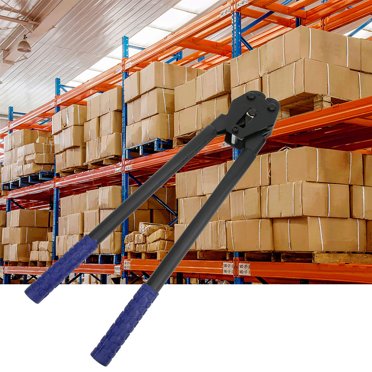 Outil de Baguage, Scellant Professionnel en Acier 1/2 Po-3/4 Po pour Emballage pour Baguage Bleu