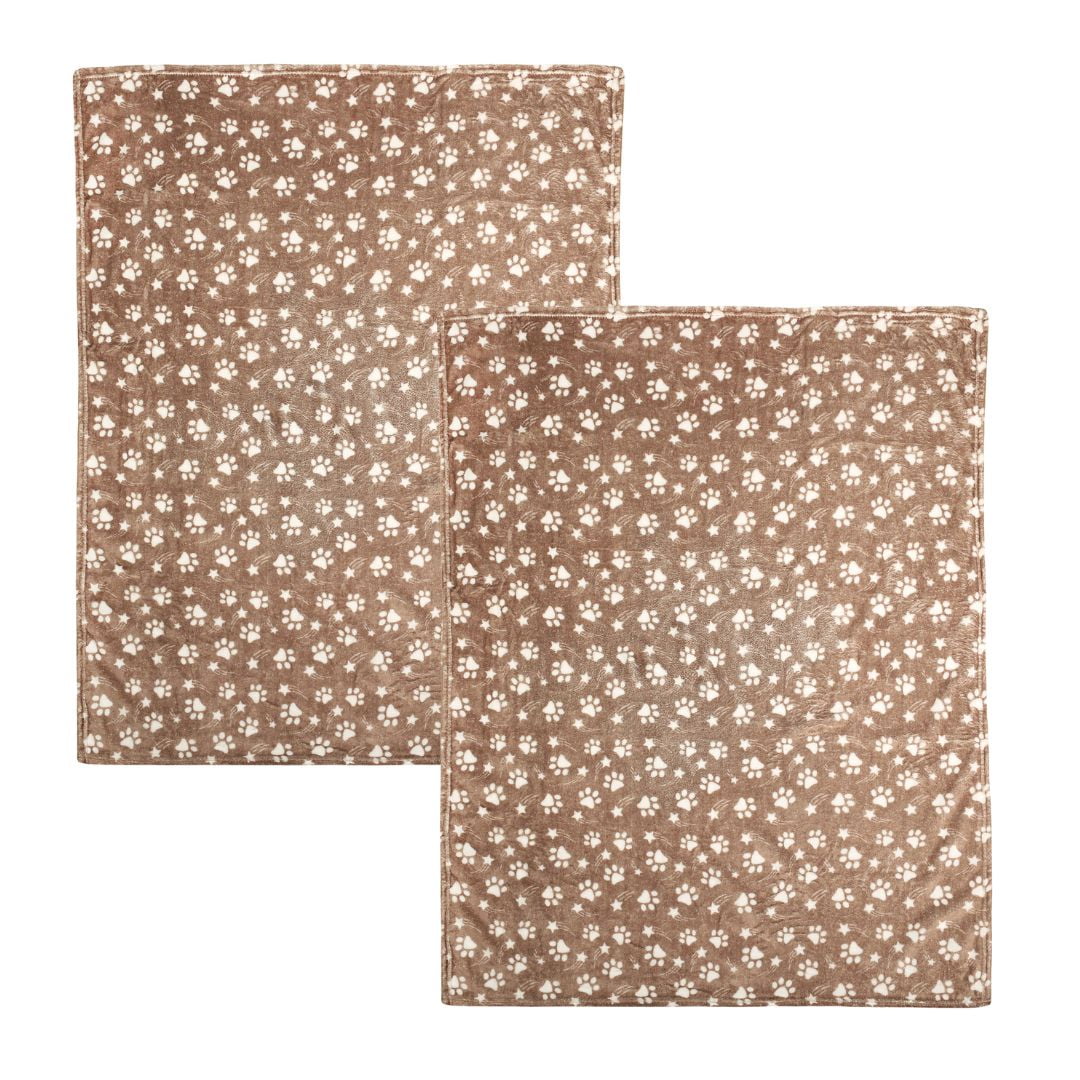 Lot de 2 Couvertures pour Chien, Couvertures pour Animal de Compagnie, 36 Pouces x 45 Pouces
