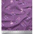 thumbnail image 1 of Soimoi Poly Georgette Fabric Check,Spider & Bat Kids Decor Fabric Printed Yard 42 Inch Wide, 1 of 3