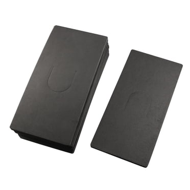 Unique Bargains 10 Pcs Tapis de Remplacement en Mousse Adhésive pour Ponceuse Rectangulaire Noir