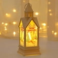thumbnail image 1 of LED Electronic Candle Castle Lantern Night Light, Battery-Operated Tabletop Decor for Christmas Windo Display and Holiday Party Centerpiece, 1 of 1