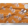 thumbnail image 3 of Soimoi Polyester Crepe Fabric Golden Retriever Dog Print Sewing Fabric Yard 42 Inch Wide, 3 of 3