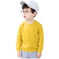 thumbnail image 2 of LSLJS Toddler Baby Boy Girl Fleece Pullover Sweatshirt Solid Color Crewneck Blouse Shirt Tops Warm Fall Winter Clothes, 2 of 4