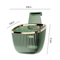 thumbnail image 3 of Nilvkv Plastic Shower Basket Kitchen Storage with Hooks for Bathroom Cosmetics Kitchen Items Vegetables Etc., 3 of 6