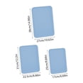 thumbnail image 3 of Birdeem Plastic Rectangular Serving Tray Set of 3, Large Medium Small Trays for Home Use, Ideal as Snack Plates and Tea Cup Holders, Durable Household Platters, 3 of 9