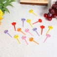 thumbnail image 2 of Cure-dents Réutilisables en Forme de Notes de Musique avec Fruits et Animaux de Dessin Animé pour Enfants, Collations de Déjeuner, Vaisselle, 10 Pcs, 2 of 5