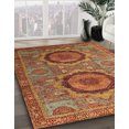 thumbnail image 2 of Ahgly Company Tapis d'Intérieur Ronds Abstraits Rouges Abstraits pour Aire, 8 Pieds Rond, 2 of 6