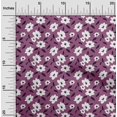 thumbnail image 1 of oneOone Velvet Dark Magenta Fabric Florals Craft Projects Decor Fabric Printed By The Yard 58 Inch Wide-D6O, 1 of 4