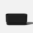 thumbnail image 2 of Veradek Demi Series 30" Long Plastic-Stone Planter - Black, 2 of 11