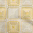 thumbnail image 1 of oneOone Georgette Viscose Mustard Yellow Fabric Geometric Sewing Craft Projects Fabric Prints By Yard 42 Inch Wide, 1 of 4