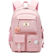 Laptop Backpacks 15.6 Inch School Bag College Backpack Anti Theft Travel Daypack Large Bookbags for Teens Girls Women Students (Black)