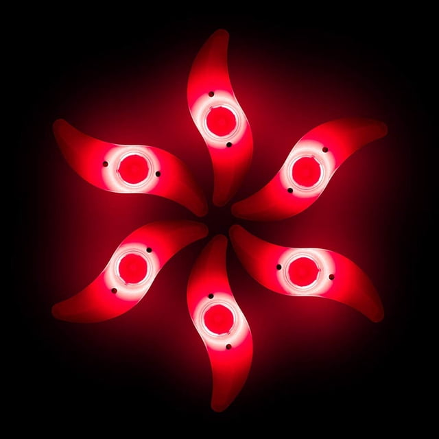 Agiferg 6pcs Night Ride Lights Car Bicycle Bike Cycling Wheel Tire Spoke LED Light Lamp