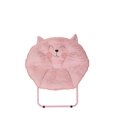 thumbnail image 4 of Mainstays Kitty Embroidery Kids Moon Chair, Pink, 4 of 5