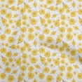 thumbnail image 1 of oneOone Rayon Yellow Fabric Florals Craft Projects Decor Fabric Printed By The Yard 56 Inch Wide, 1 of 4