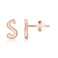thumbnail image 1 of CHOK Sterling Silver Stud Earrings  14K Gold, 1 of 6