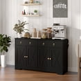 thumbnail image 2 of HOMCOM Sideboard Buffet Cabinet, Kitchen Cabinet with Drawers, Black, 2 of 10