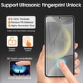 thumbnail image 3 of ZYQEEE [3 Pack] Clear Screen Protector for Samsung Galaxy S22 Plus 6.6", HD Hydrogel Film Soft TPU Protective Film, [Support Fingerprint] [Curved Coverage], 3 of 7