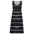 thumbnail image 5 of SMihono Robes d'Été Bohémiennes pour Femmes Grande Taille Mode Décontractée Aguichant Col Carré Imprimé Robes d'Été Sans Manches Robe Chandail, 5 of 5